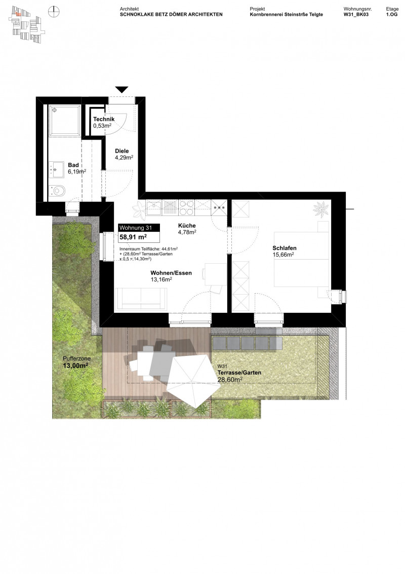 Grundriss Wohnung 31