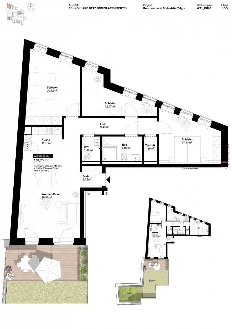 Grundriss Wohnung 32